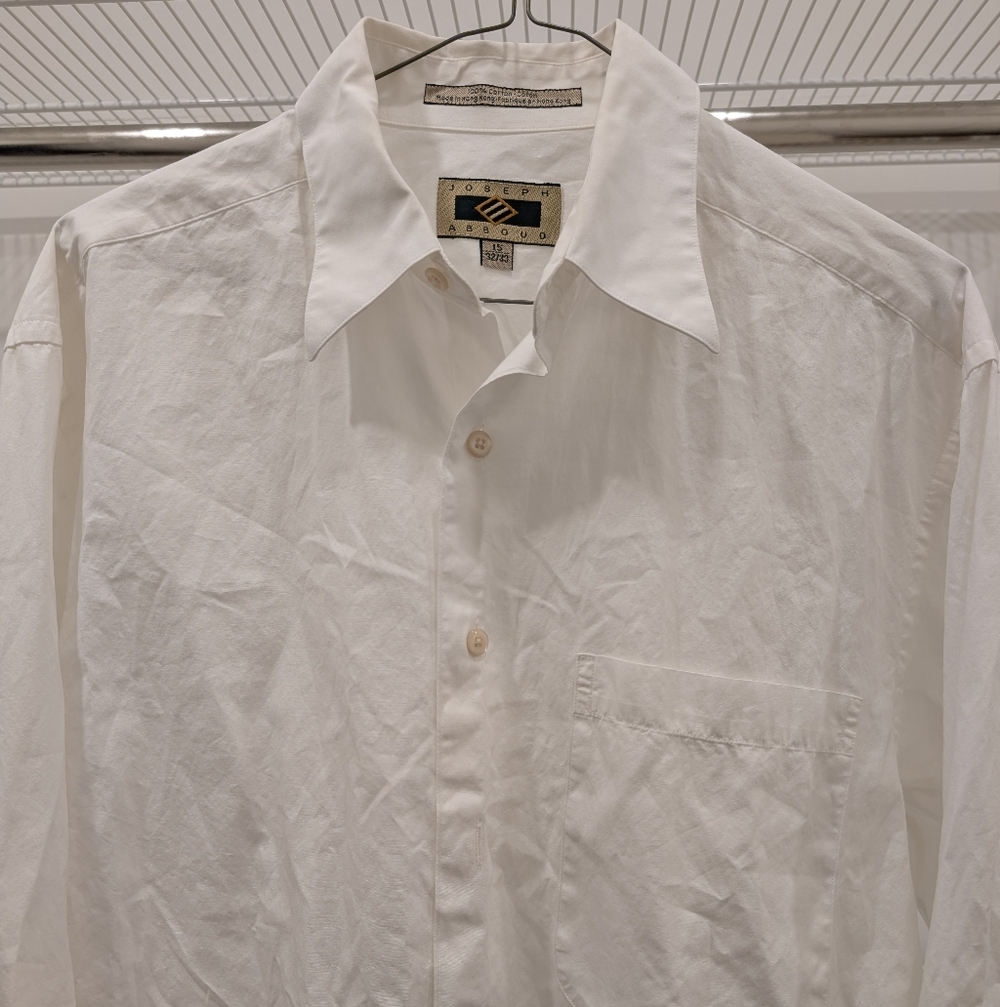 Joseph Abboud White Button Down Shirt 15, 32-33